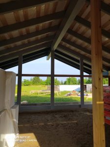 фахверк утепление потолка